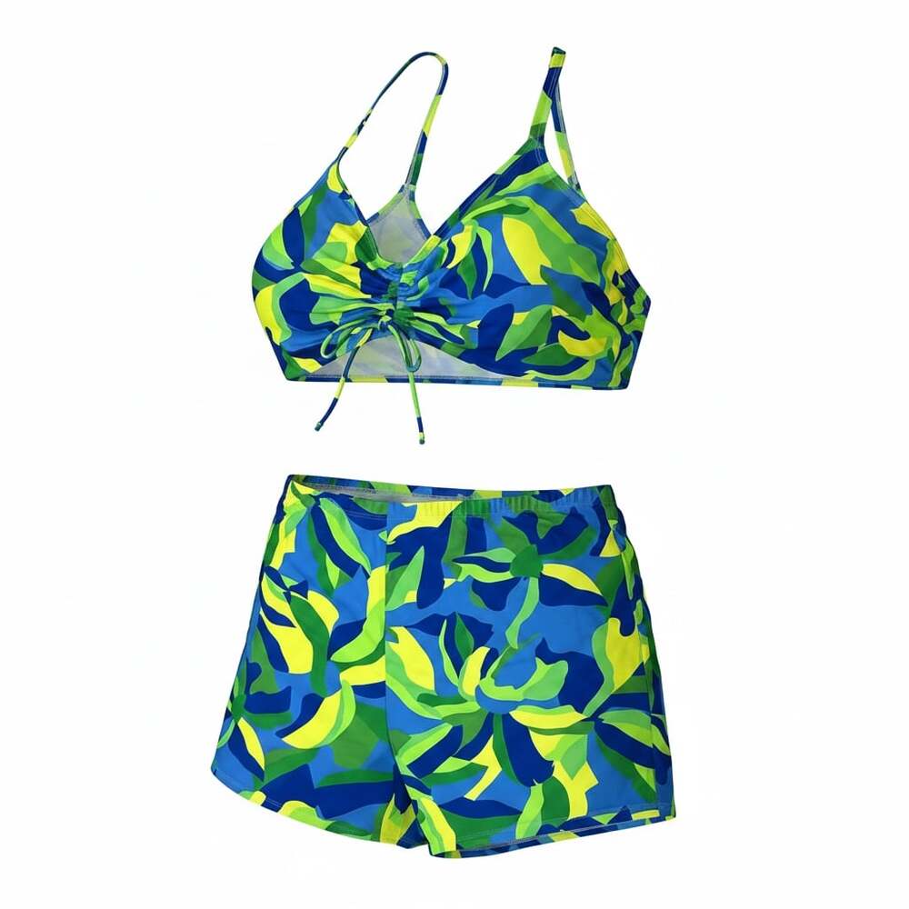 3-Piece Swimsuit Set with Cover-Up, Size 4XL